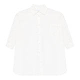 Dou Dou Camicia Tinta Unita Manica Lunga per Bambina DW1A20X BIANCO DOU DOU 