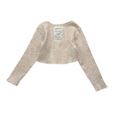 Minimo Complete Beige gerippte Cardigan-Hose für Baby Mädchen