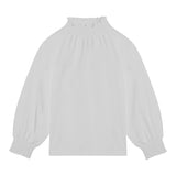 DOU DOU shirt tinta unita con collo elasticizzato Bianco per Bambina DT8A10XXX BIANCO DOU DOU 