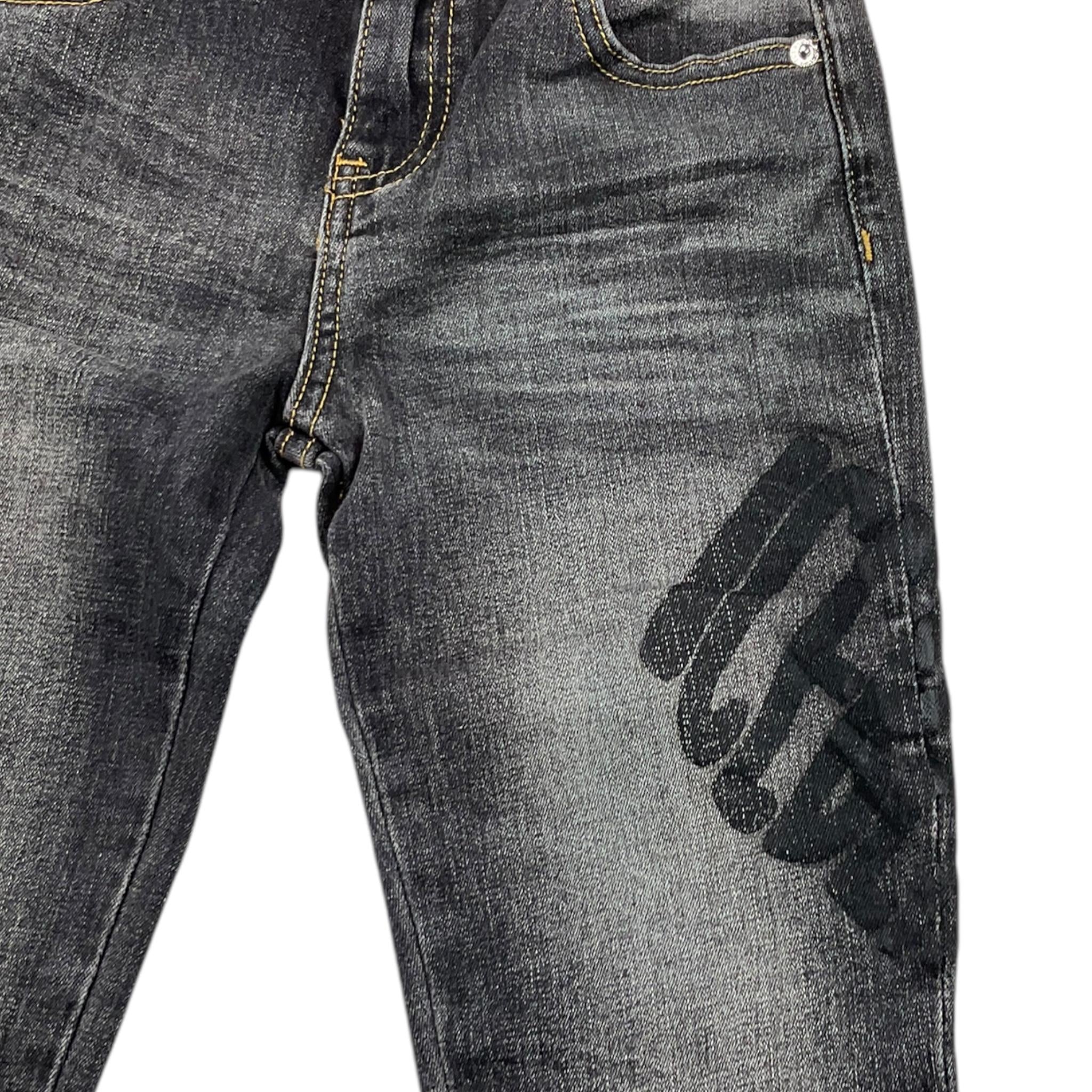 ICEBERG jeans tinta unita con girovita regolabile Nero per Bambino PTICE5315B NERO ICEBERG 