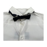 New Gereration Camicia Manica Lunga tinta unita con Papillon Bianco per Neonato 41151 BIANCO NEW GERERATION 