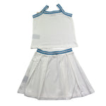 Trussardi Completo 2 Pezzi Canotta-Gonna Tinta Unita per Bambina TGP26076CE BIANCO TRUSSARDI 