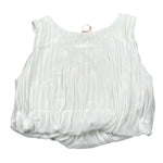 Please Top Tinta Unita con Elastico per Bambina CC05360G73 BIANCO PLEASE 