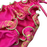 F**K Costume Modello Slip Tinta Unita con Stampa per Neonata FJ25B4A14BBX64 FUXIA F**K 