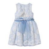 Abel &amp; Lula – Schlichtes, blaues, besticktes, ärmelloses Kleid für Mädchen