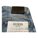 Guess Bermuda In Denim Tinta Unita con Girovita Regolabile per Bambino N2GD01D4MI2 AZZURRO GUESS 
