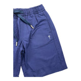 Cesare Paciotti Einfarbige Bermuda-Shorts mit elastischem Bund Blau für Jungen