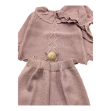 MAC ILUSIO'N completo 3 pezzi maglia-ghettina-cappello Rosa per Neonata 9406 ROSA MAC ILUSIO'N 