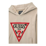 GUESS felpa chiusa con cappuccio titna unita con logo Beige per Bambino L4RQ23KAD74 BEIGE GUESS 
