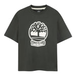 Timberland T-Shirt Girocollo Tinta Unita con Stampa per Neonato T60506T VERDE TIMBERLAND 