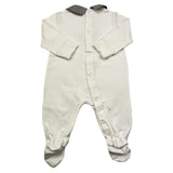 LE BEBE' tutina manica lunga tinta unita con stampa Bianco per Neonato LBB4714 BIANCO LE BEBE' 