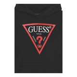 GUESS felpa chiusa con cappuccio tinta unita con logo Nero per Bambino L92Q09KAUG0 NERO GUESS 