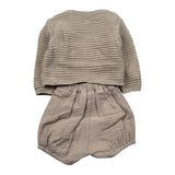 Wedoble Completo 3 Pezzi Camicia-Cardigan-Pagliaccetto per Neonato 006151906 BEIGE WEDOBLE 