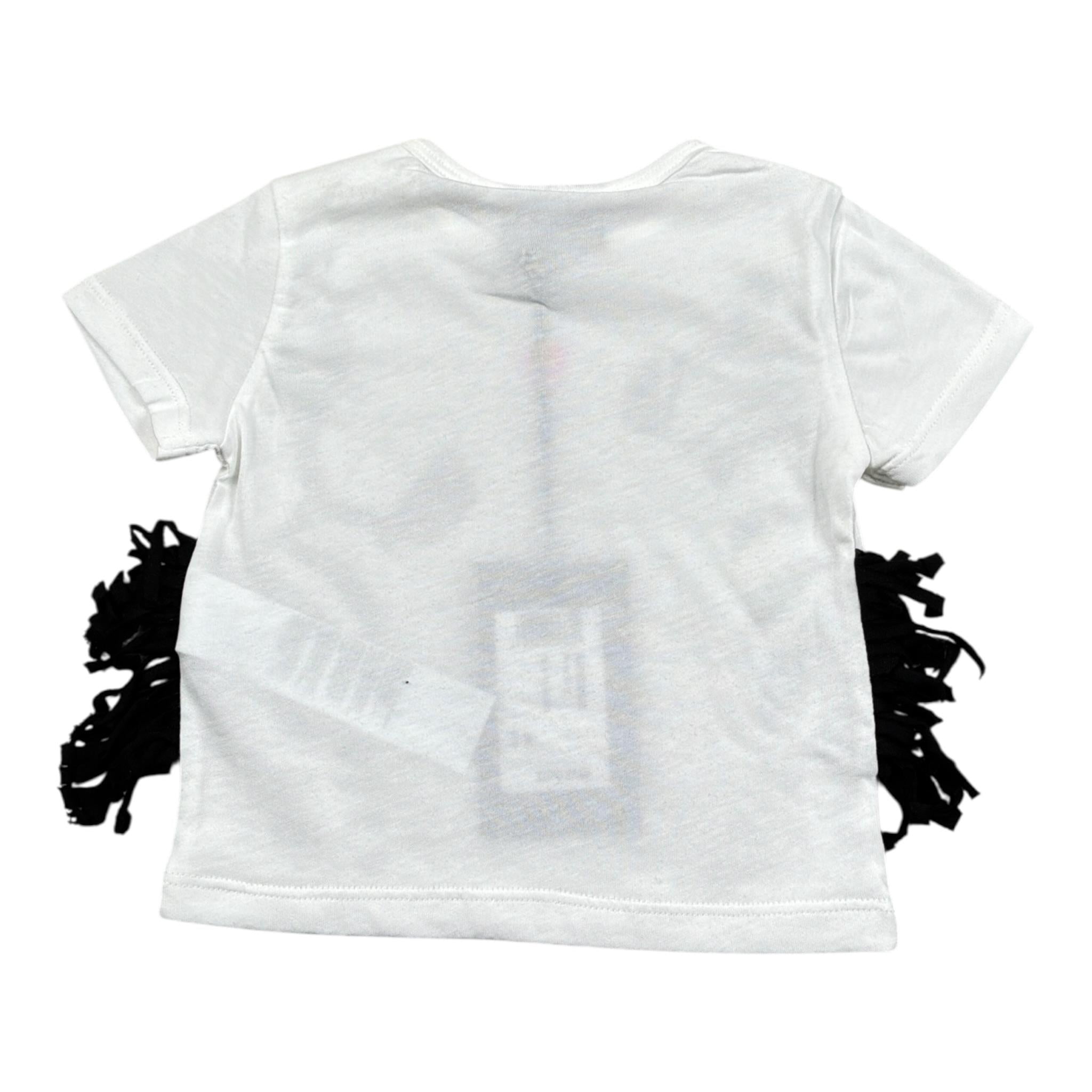 Please T-Shirt Girocollo tinta unita con Stampa Bianco per Neonata MBF4030G20 BIANCO PLEASE 