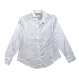 Eleventy Einfarbig Langarm Button Down Hemd Weiß Für Jungen