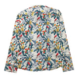 Alessandro Lamura Langarmshirt Blumenmuster Weiß für Neugeborene