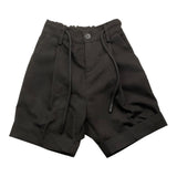 Machen Sie Bermuda einfarbig mit elastischer Taille schwarz für Neugeborene