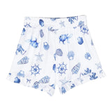 Monnalisa Short Tinta Unita con Fantasia per Neonata 11C413N BIANCO MONNALISA 