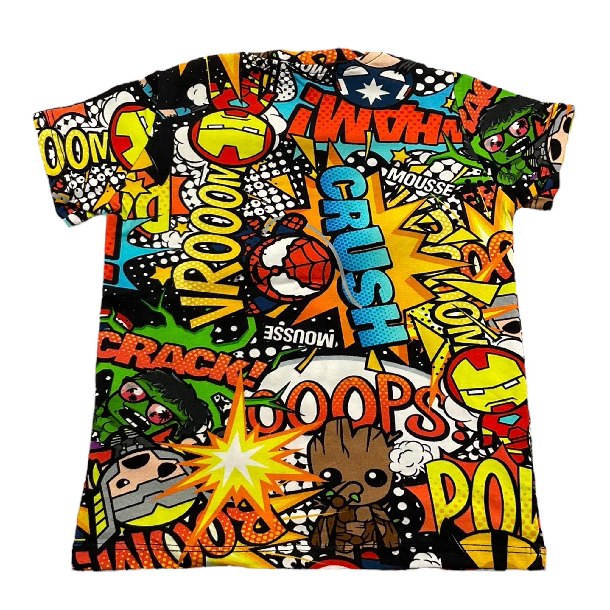MOUSSE t-shirt girocollo stampa fantasia marvel Multicolor per Neonato HKTS371 MULTICOLOR MOUSSE 