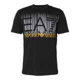 EMPORIO ARMANI t-shirt girocollo tinta unita con stampa Nero per Bambino 3DBT59 NERO EMPORIO ARMANI 
