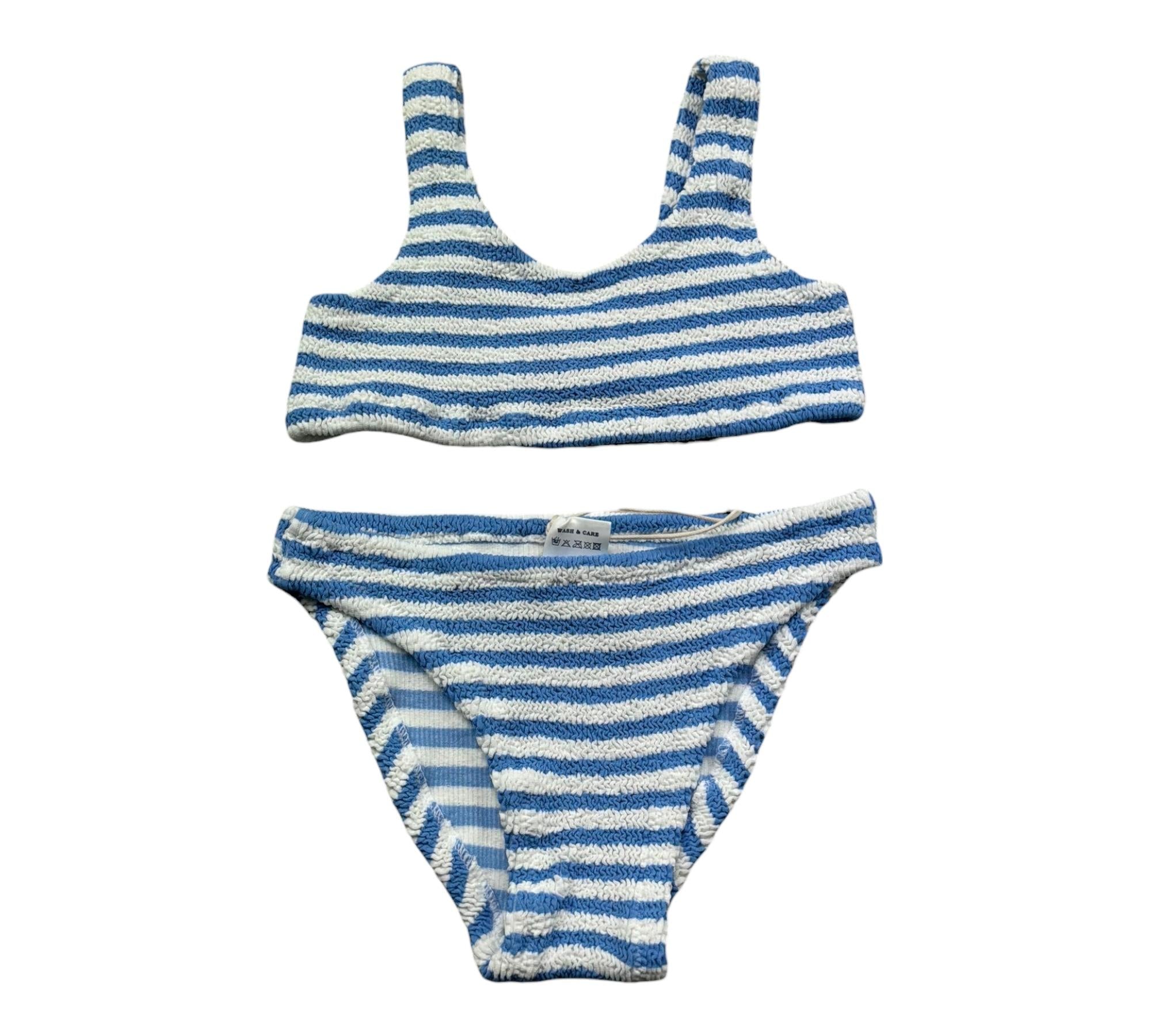 Saint Barth Costume 2 Pezzi Fascia-Mutandina per Bambina BAKERW BIANCO/AZZURRO SAINT BARTH 