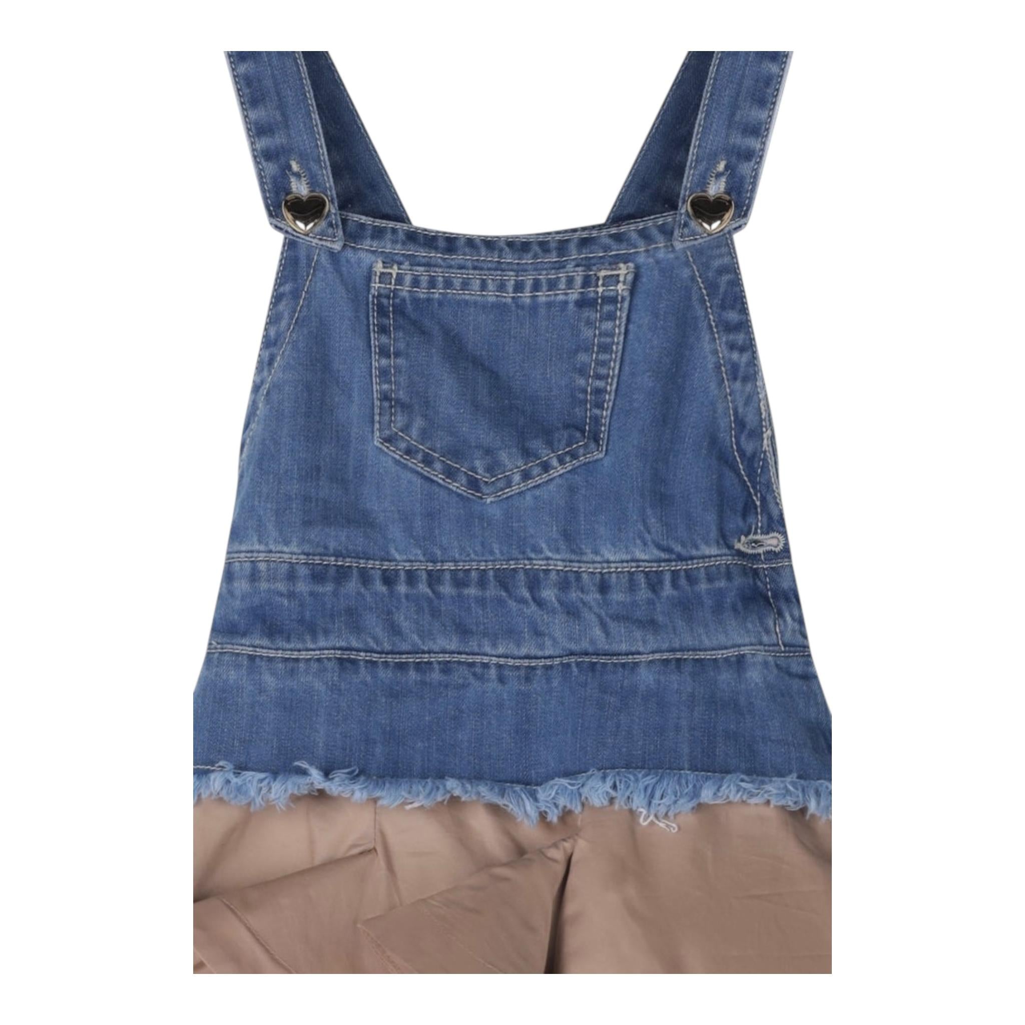 Fun & Fun Abito Bicolore In Denim  per Bambina FNBDR16853 BLU FUN & FUN 