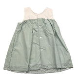 Tintenfischkleid ärmellos Streifenmuster grün für Baby Mädchen