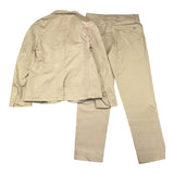 Please 2-teiliger Anzug Jacke-Hose Einfarbig Beige für Jungen