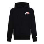 NIKE felpa tinta unita con cappuccio e stampa Nero per Bambino 9Q0868 NERO NIKE 