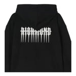 JOHN RICHMOND felpa con zip e cappuccio tinta unita con stampa Nero per Bambino RBA24020FEXX NERO JOHN RICHMOND 