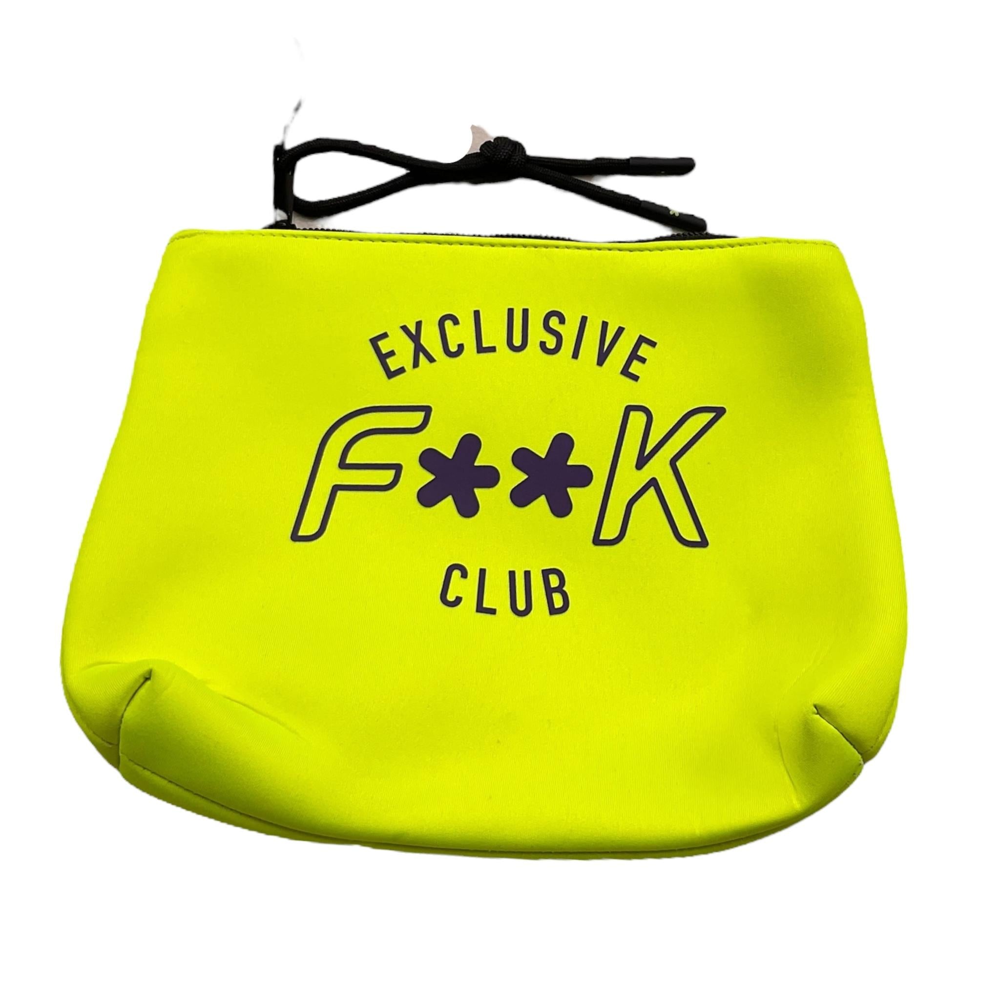F**K Pochette Tinta Unita con Logo per Bambina FA25M01AU80FY GIALLO FLUO F**K 