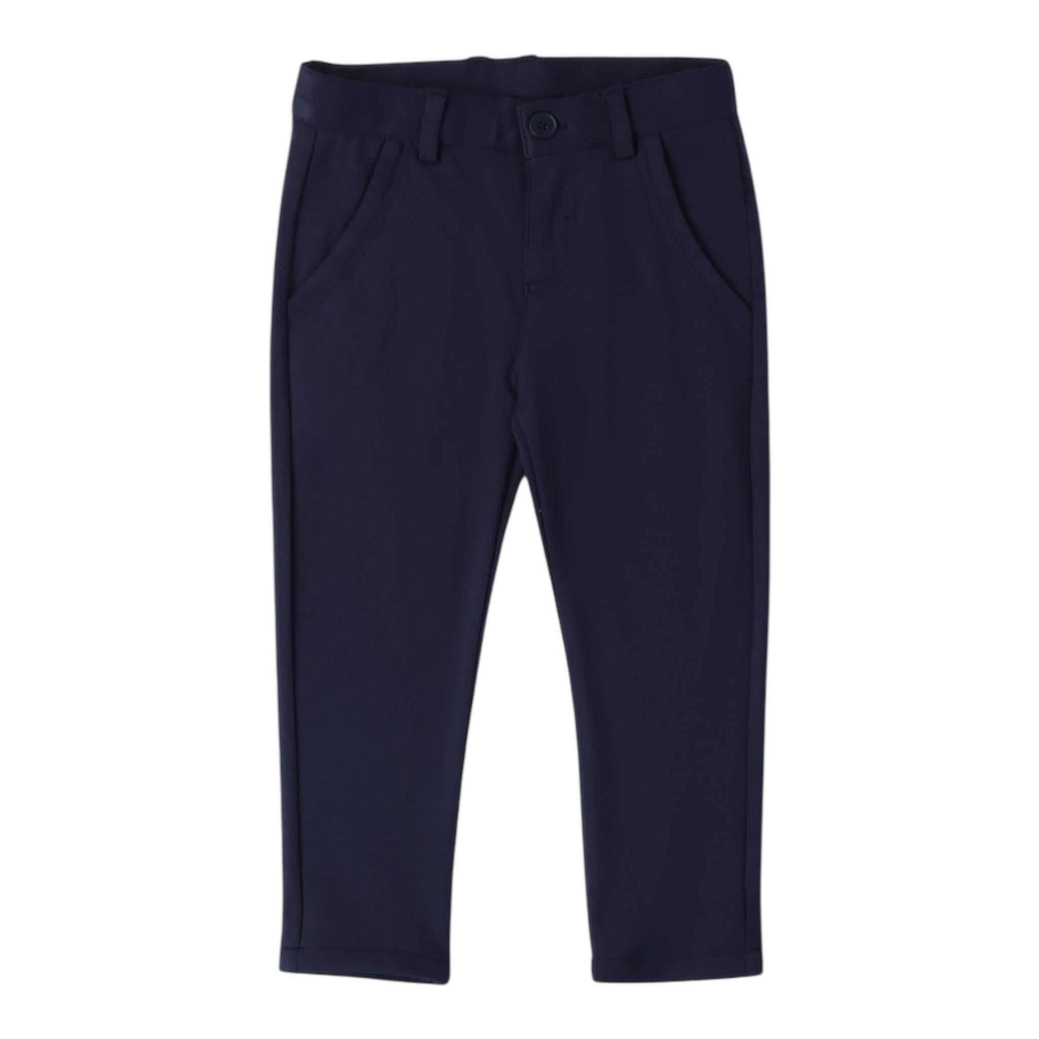 SARABANDA pantalone tinta unita con girovita regolabile Blu per Neonato 0A160N BLU SARABANDA 