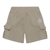 Dsquared2 Bermuda tinta unita con Elastico In Vita Beige per Neonato DQ2872 BEIGE DSQUARED2 