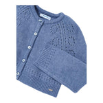 MAYORAL cardigan tinta unita traforato Blu per Bambina 4310 BLU MAYORAL 