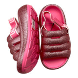 Ugg Mädchen Einfarbig Glitzer Gummi Hausschuhe Fuchsie