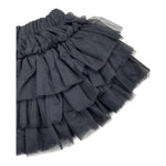 M+E' gonna tinta unita in velluto Nero per Neonata UE1034 NERO M+E' 