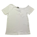 Dixie T-Shirt Scollo A Barca Tinta Unita per Bambina MB96072G74 BIANCO DIXIE 