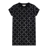 MICHAEL KORS abito mezza manica tinta unita con brillantini Nero per Bambina R30165 NERO MICHAEL KORS 