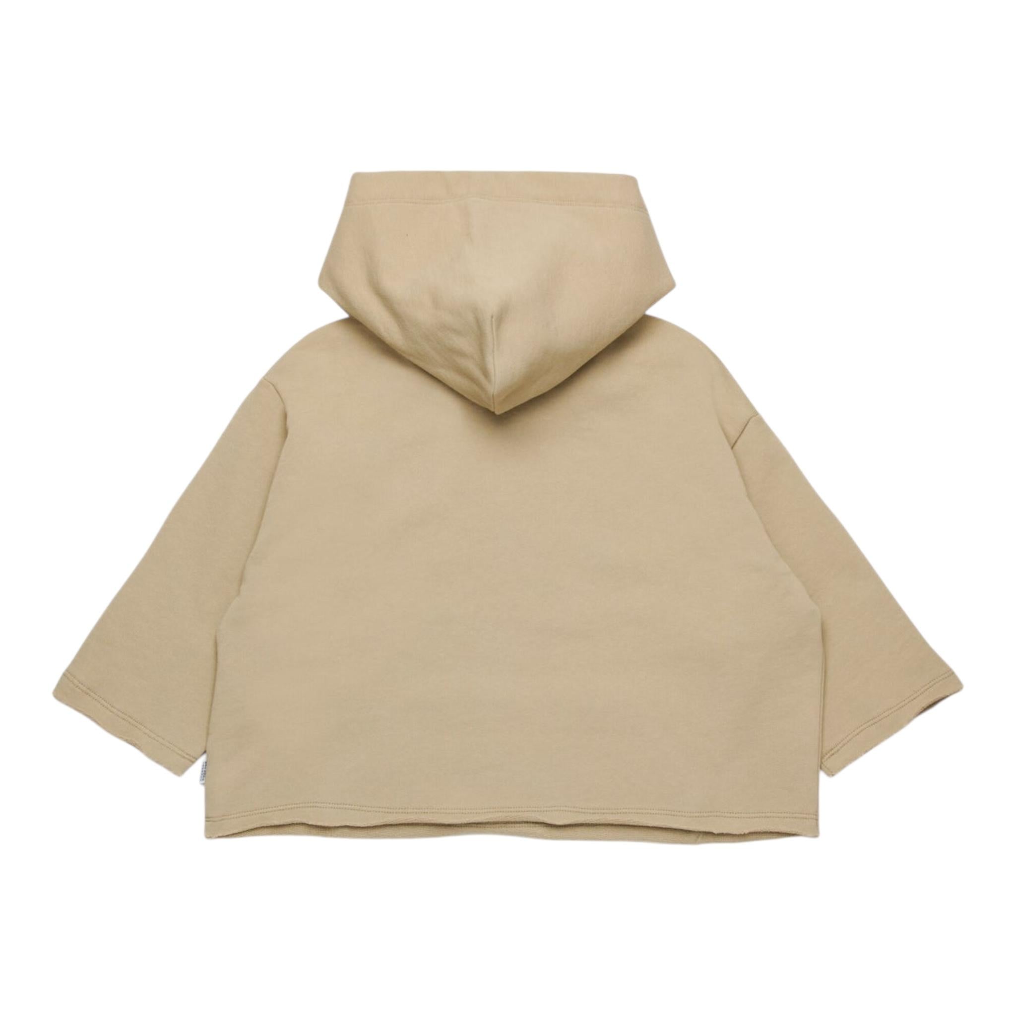Maison Margiela Felpa Tinta Unita con Cappuccio per Bambina M60802 BEIGE MAISON MARGIELA 