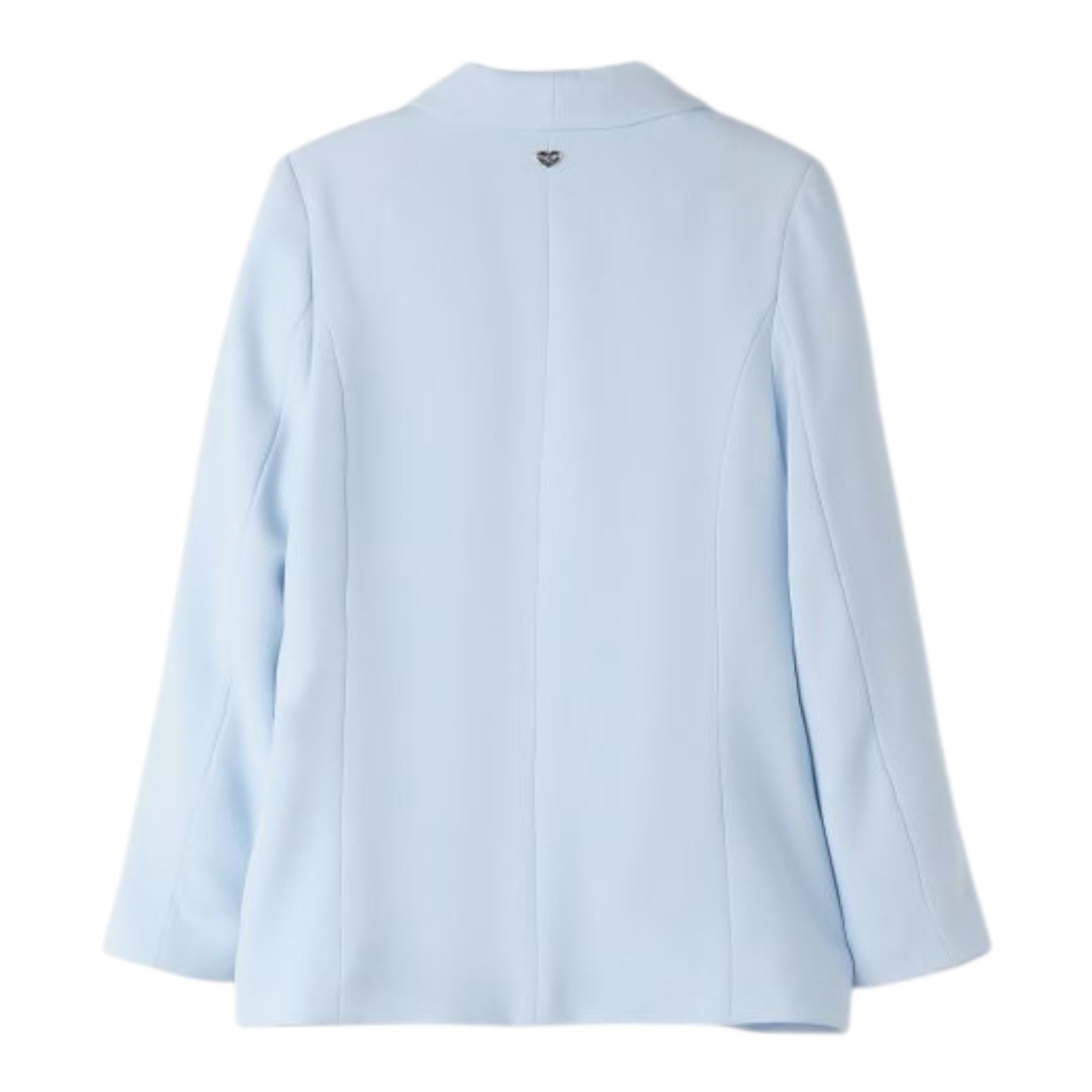 Sarabanda Giacca Tinta Unita con Bottoni per Bambina 0B592 AZZURRO SARABANDA 