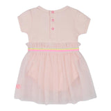 Billieblush Abito Tinta Unita Mezza Manica con Tulle per Neonata U21007 ROSA BillIEBLUSH 