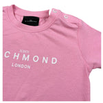 John Richmond T-Shirt Girocollo Tinta Unita con Stampa per Neonata RIP2500TS ROSA JOHN RICHMOND 