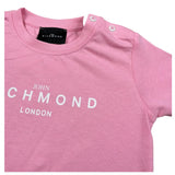 John Richmond T-Shirt Girocollo Tinta Unita con Stampa per Neonata RIP2500TS ROSA JOHN RICHMOND 