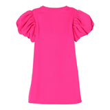 Marc Jacobs Abito Mezza Manica Tinta Unita con Stampa per Bambina W60496 FUXIA MARC JACOBS 