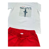 Iceberg Completo 2 Pezzi T-Shirt-Bermuda per Neonato CCP5101N BIANCO/ROSSO ICEBERG 
