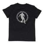Bikkembergs T-Shirt Girocollo Tinta Unita con Logo per Bambino BK1602 NERO BiKKEMBERGS 