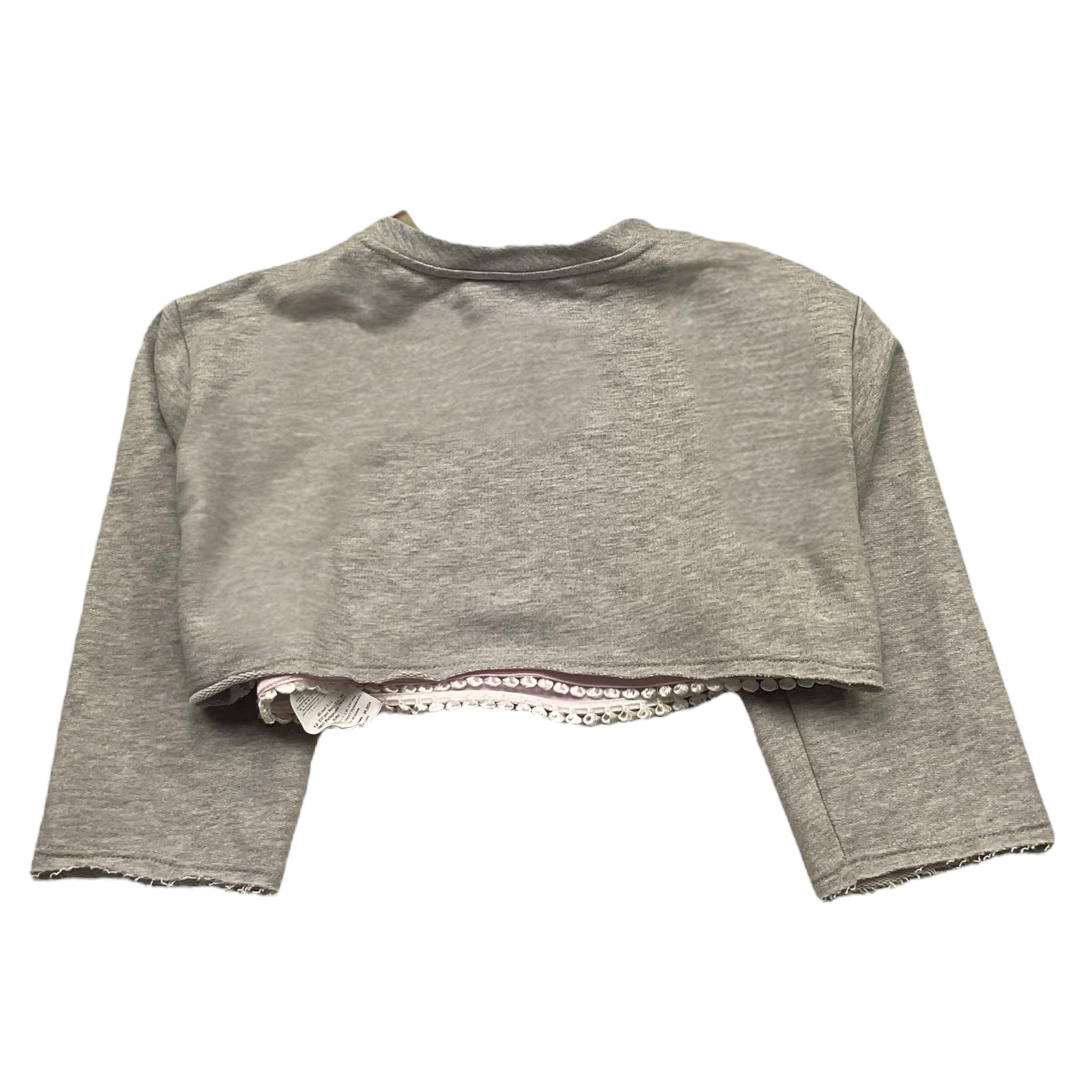 Elisabetta Franchi Felpa Chiusa Girocollo Modello Crop per Bambina EFFE144 GRIGIO ELISABETTA FRANCHI 