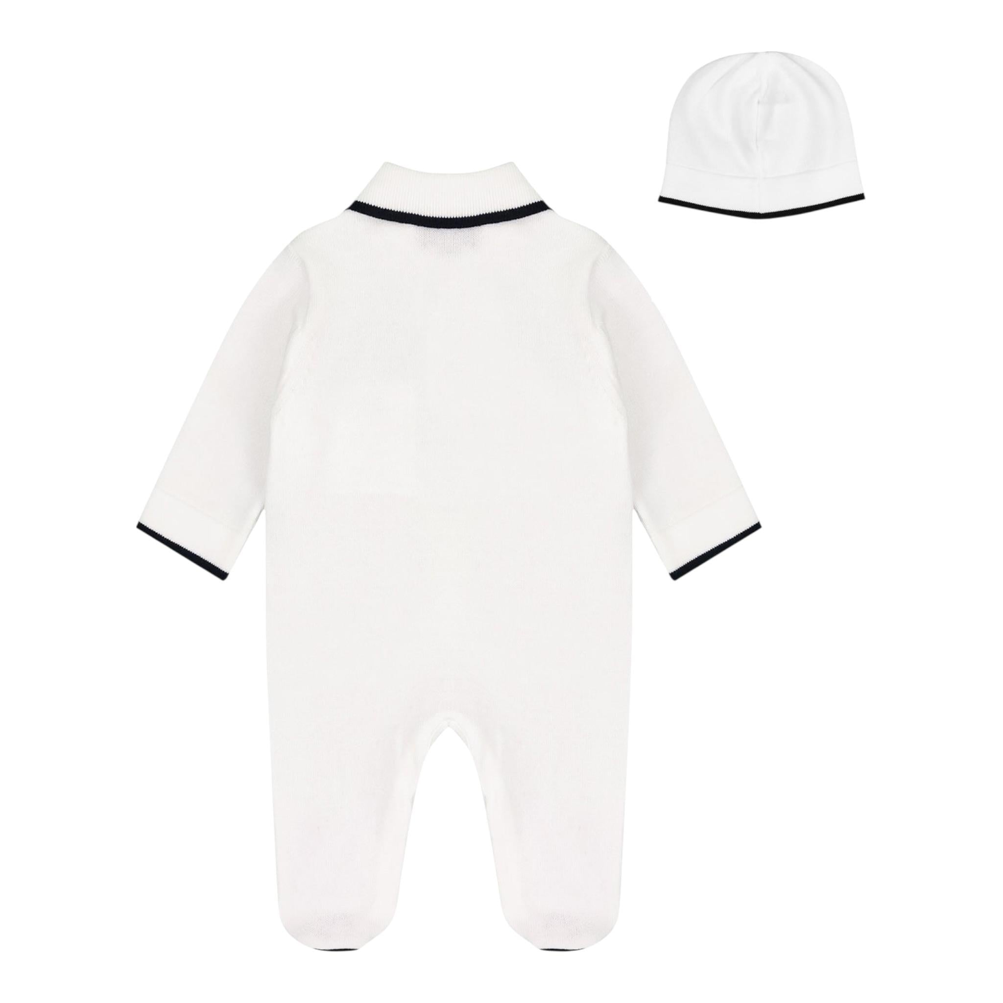 Fay Set Tutina-Cappello Tinta Unita per Neonato FUB520 BIANCO FAY 
