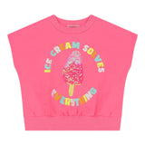 Billieblush Mädchen T-Shirt mit Pailletten in Neonpink