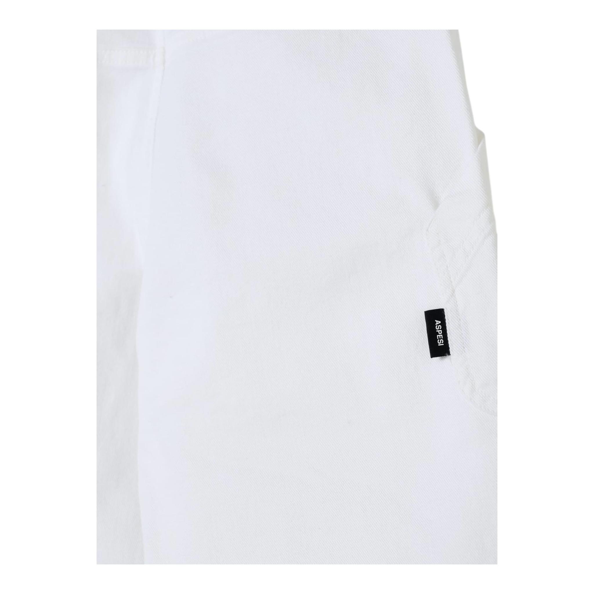 Aspesi Pantalone Tinta Unita con Girovita Regolabile per Bambina A25057PLC6060 BIANCO ASPESI 